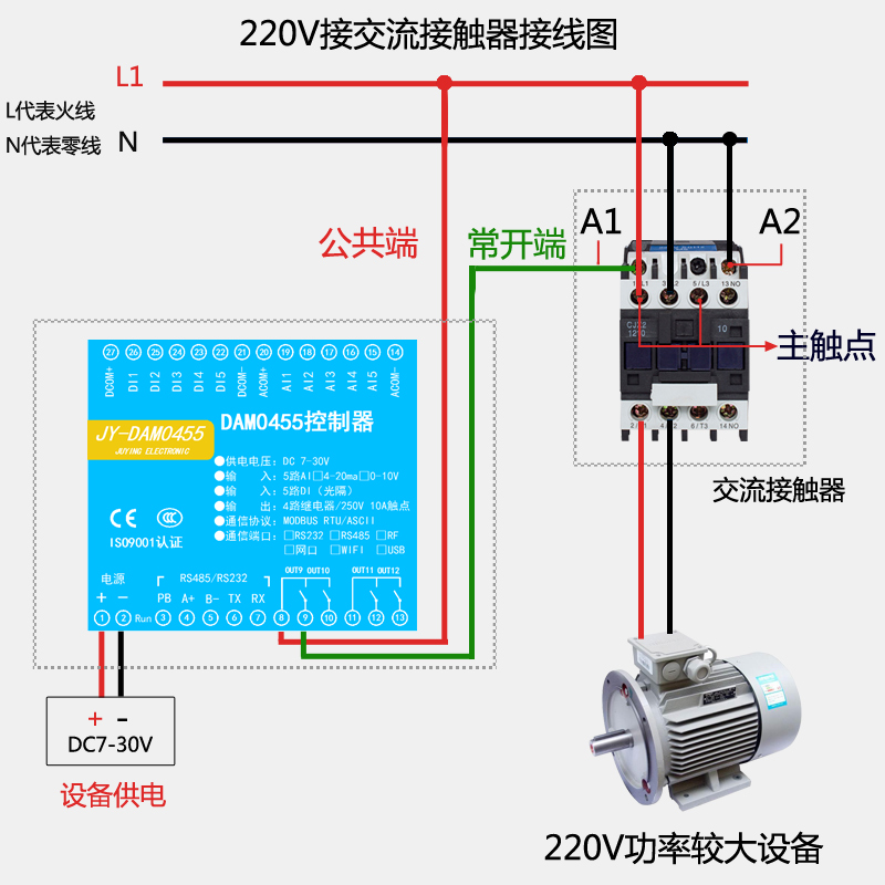 農村水塔無人值守上供水系統(tǒng)接線圖