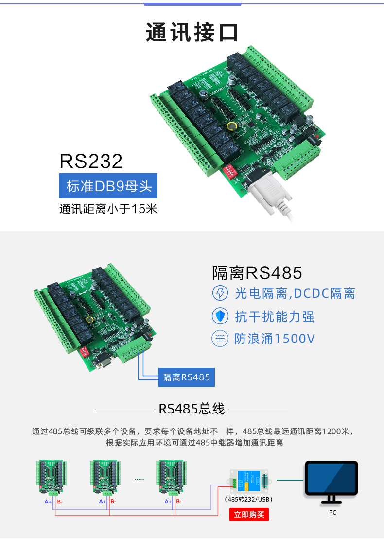 DAM-1600A 工業(yè)級網(wǎng)絡(luò)控制模塊 串口版通訊接口