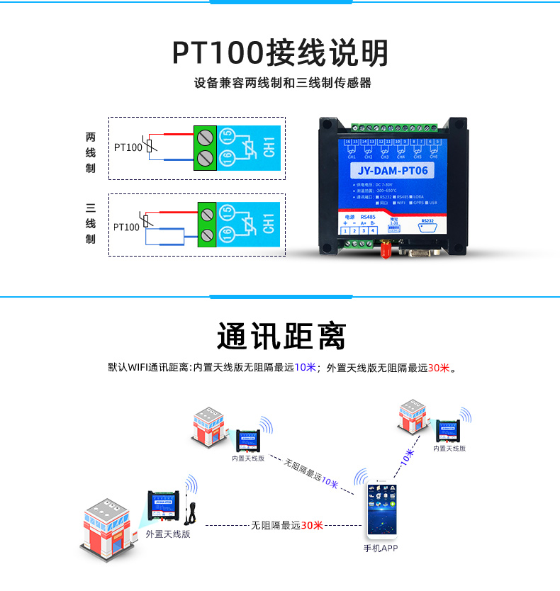 DAM-PT06 遠(yuǎn)程測(cè)控 溫度采集模塊通訊說(shuō)明